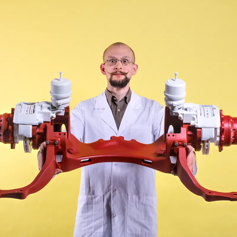 Elementy podwozia drukowane w 3D